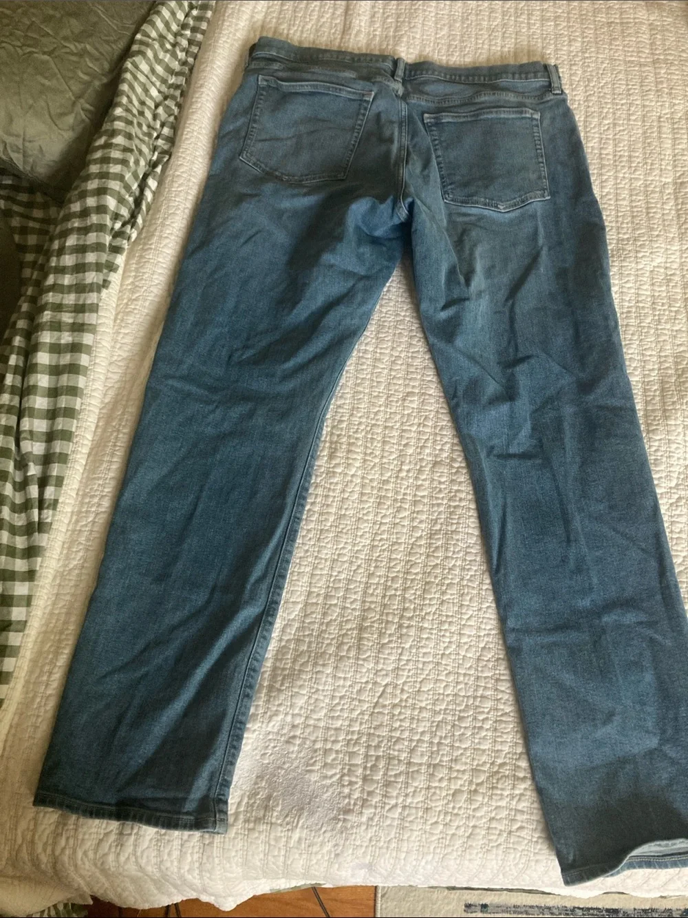 J. Crew Athletic Slim Straight Men's Jeans in Washed Blue